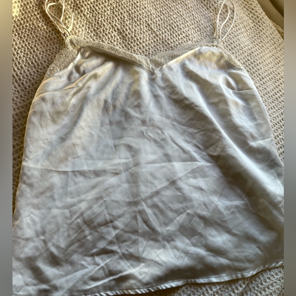 Satin tank by Abercrombie